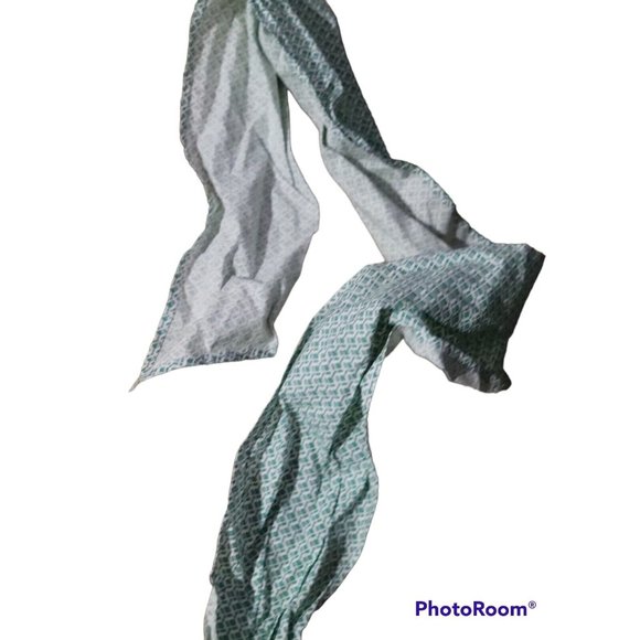 1930s 40s Flour Sack Bib Kitchen Apron Ruffled Collar Pocket Ties Green Vtg - Picture 3 of 7